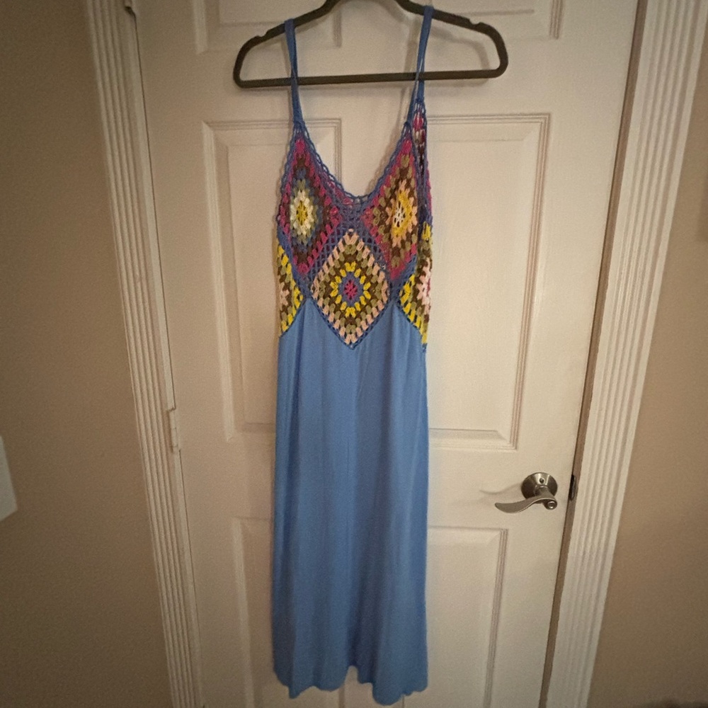 NWT Boutique Croquet Dress/Cover-Up 🩷❤️🩵💛